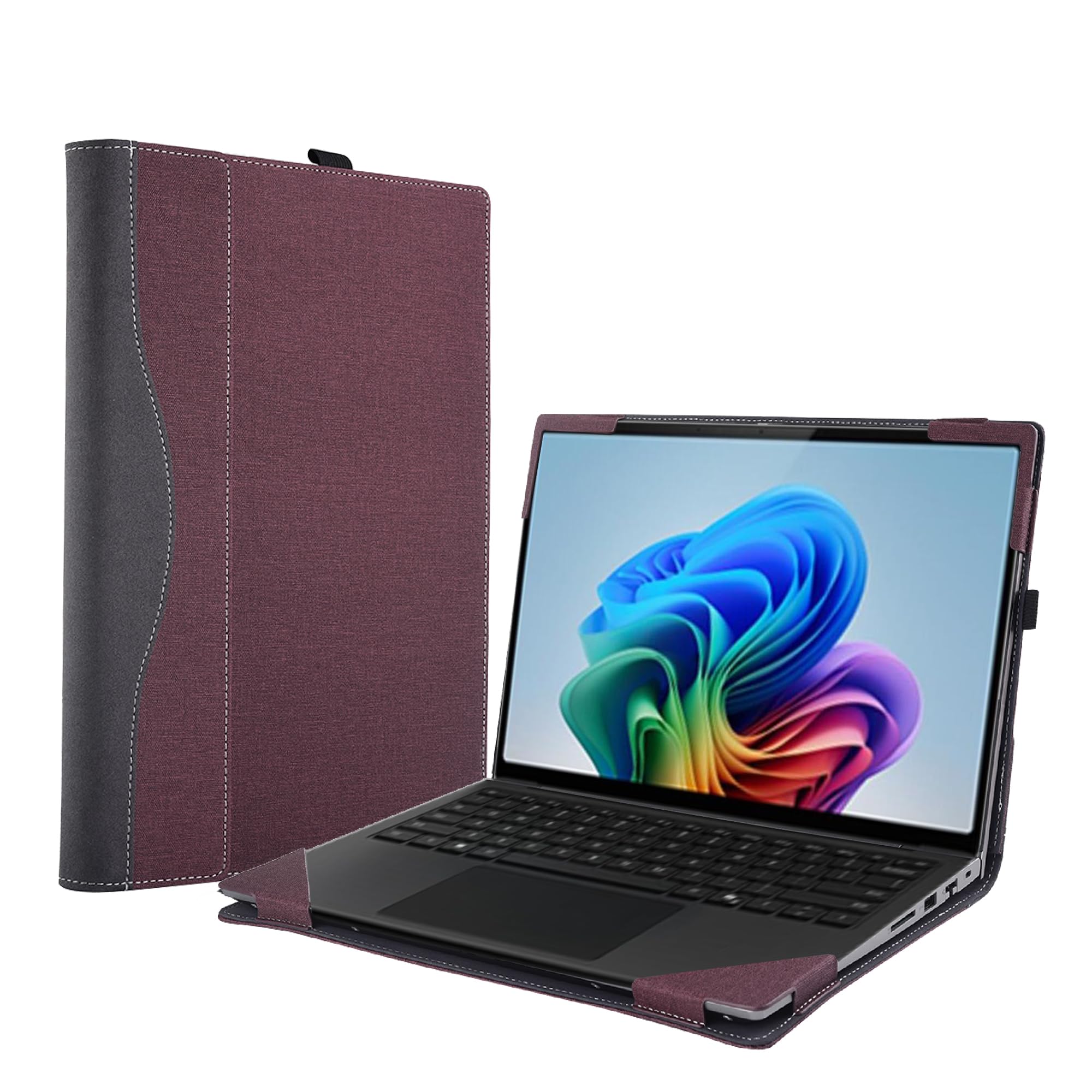 XISICIAO Case for Microsoft Surface Laptop 7 13.8" (2024 Released) (Model: 2036), Detachable Notebook Sleeve, Computer Bag Protective Cover PU Shell