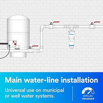 3M Aqua-Pure Whole House Scale Inhibition Inline Water System AP430SS, Prevents Scale Build Up On Hot Water Heaters and Boilers