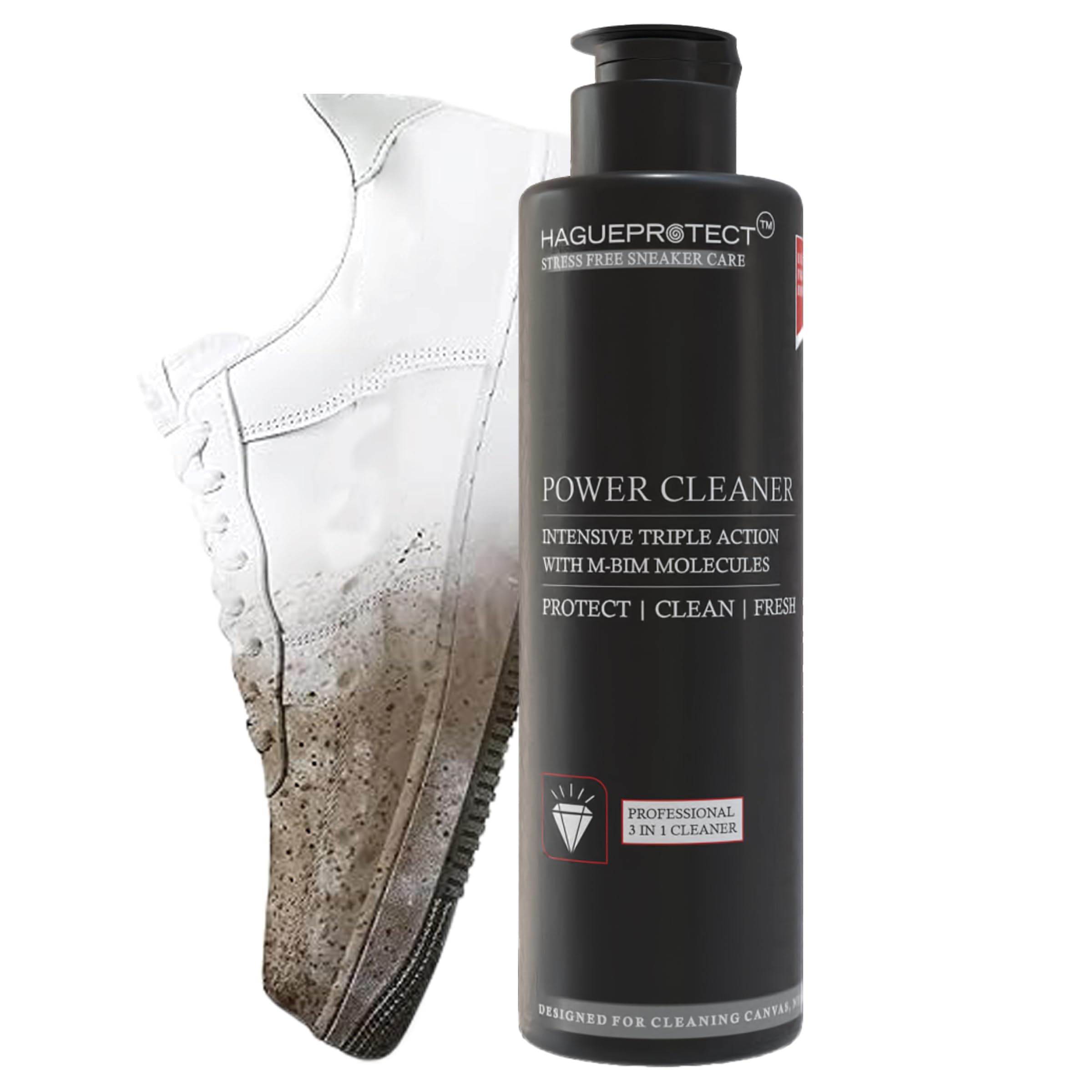 Hagueprotect Shoe Cleaner Kit & Sneaker Cleaner Sets- Clean & Protect Shoe Care Kit | Cleaning Kit Solution for Sneakers, Mesh, Canvas, Suede, Knit, Leather