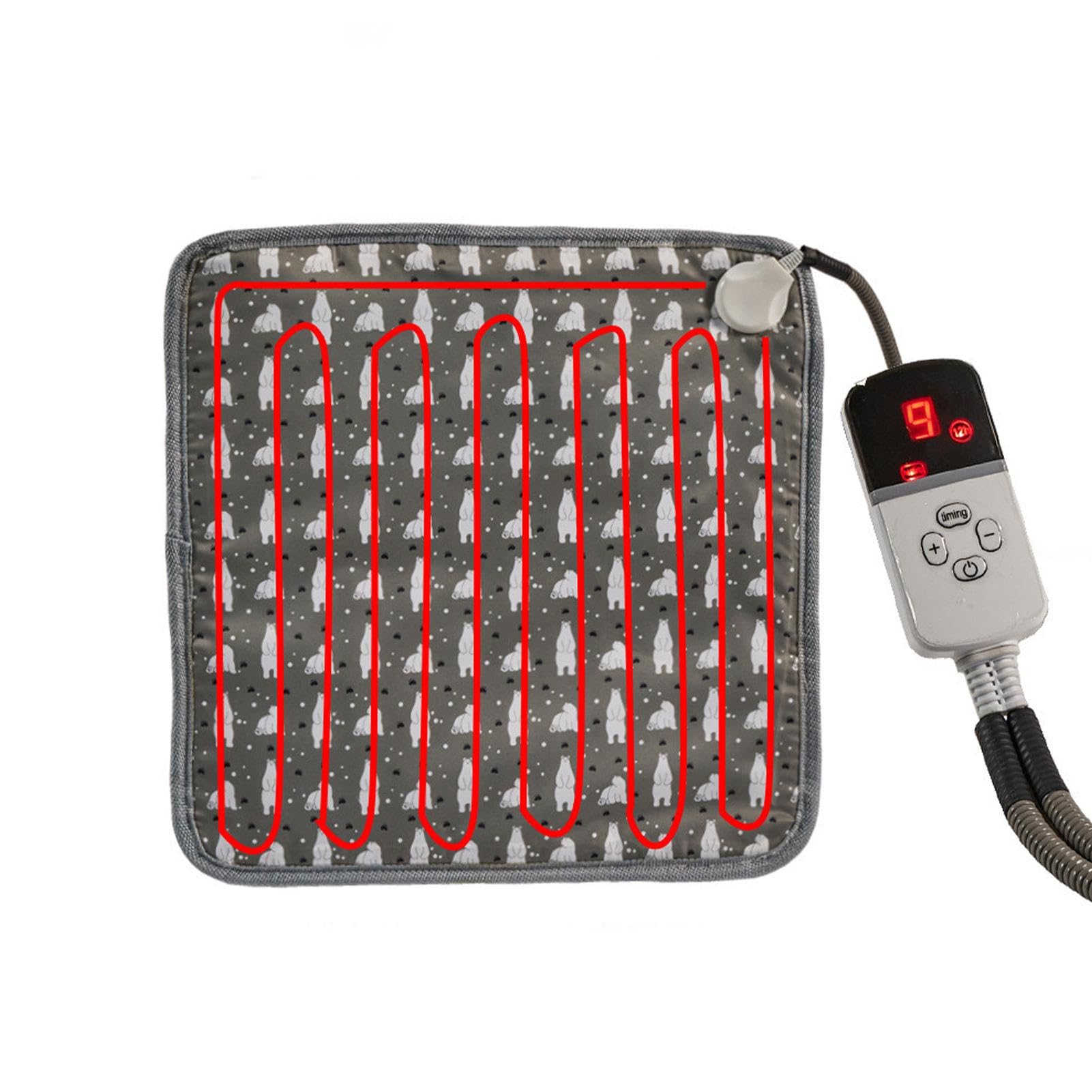 Tapis Chauffant Pour Chat Électrique Imperméable 9 Réglages de Température | Tapis et Couverture Chauffants pour Petits Chiens pour Petits et Grands Chiots Chatons Intérieur et Extérieur
