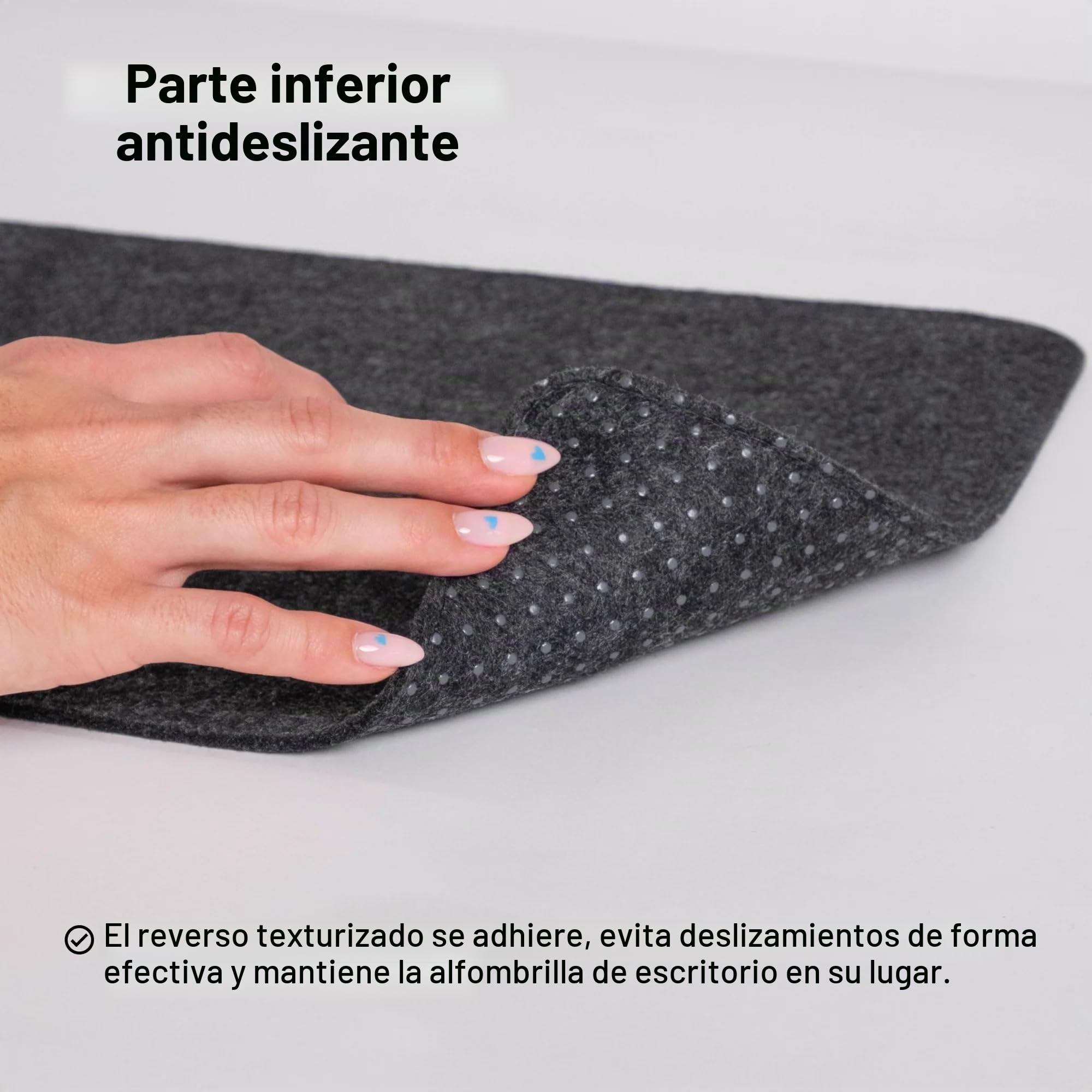 DELTAHUB - Almohadilla Protectora de Escritorio de Fieltro Minimalista, antideshilachado, Antideslizante, fácil de Limpiar, fácil Deslizamiento, Larga duración, diseño Elegante, cómoda, Resistente,