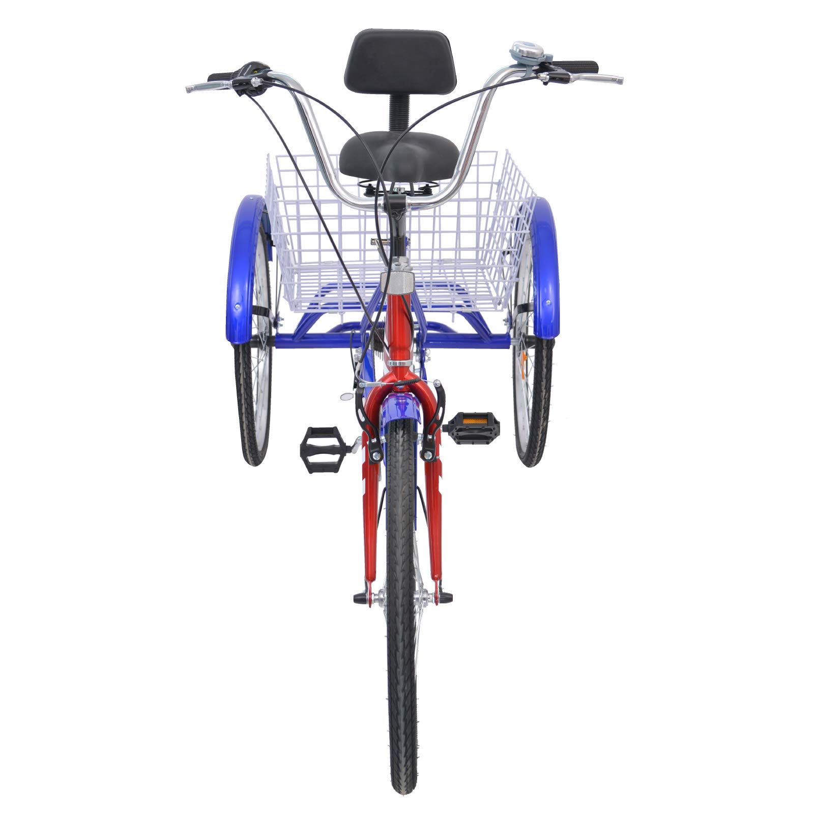 Slsy Adult Tricycles 7 Speed, Adult Trikes 24/26 inch 3 Wheel Bikes