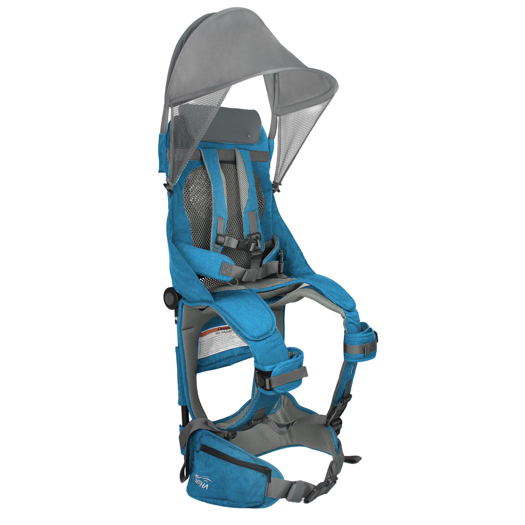 WIPHA Hiking Backpack Carrier, Lightweight Toddler Shoulder Carrier with Sun Shade, Foldable Frame, Breathable Mesh Backrest, Toddler Hiking Backpack