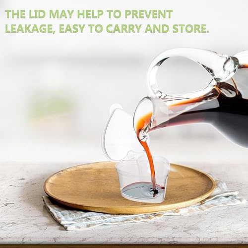 Miniatura 3 de 50 recipientes de almacenamiento en forma de corazón de 1.7 onzas, caja pequeña de plástico con tapas con bisagras, taza de porciones desechable