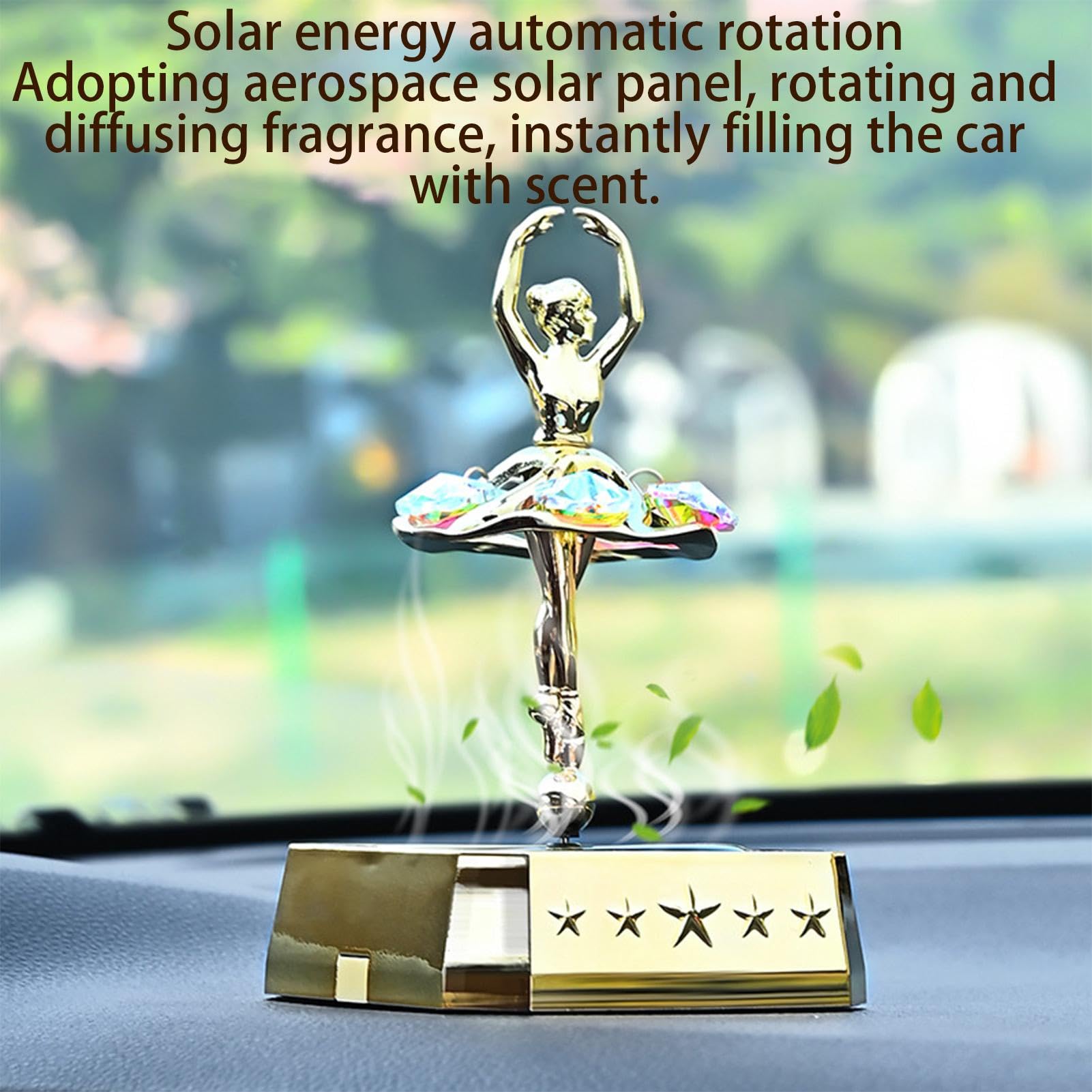 Ambientador de aire del automóvil solar, ambientadores automotrices de aire | Difusor de , terapia de de larga duración para camiones, SUV y otros vehículos