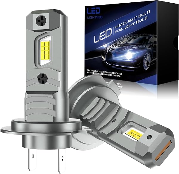 H7 LED Ampoule,100W 30000LM 6500K Blanc Froid,Ampoules de Phare Voiture et Moto,LED H7 1:1 Mini Taille, Remplacement Halogène, Plug and Play - 1