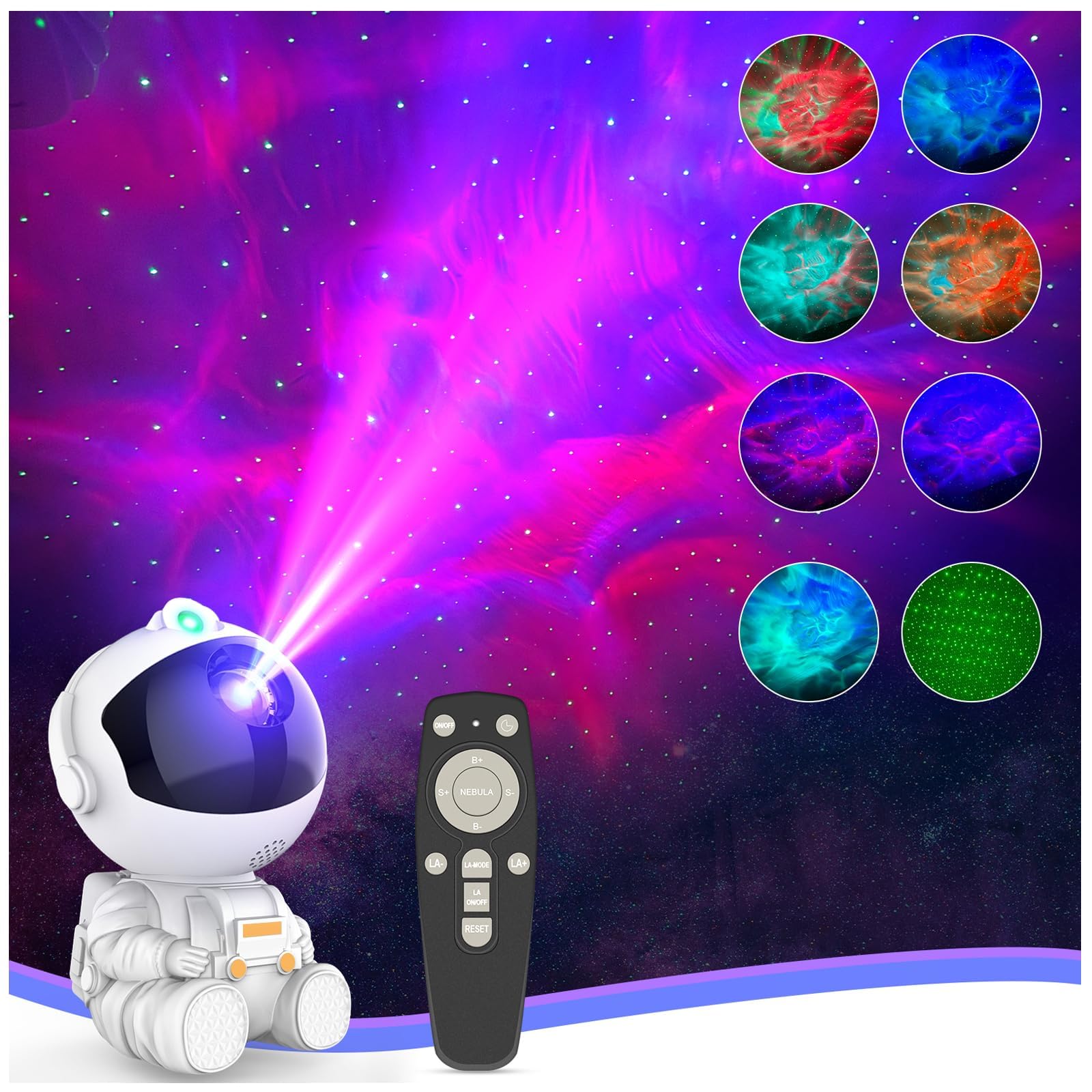 Astronaut Galaxy Projector for Bedroom Decor Birthday Gifts White