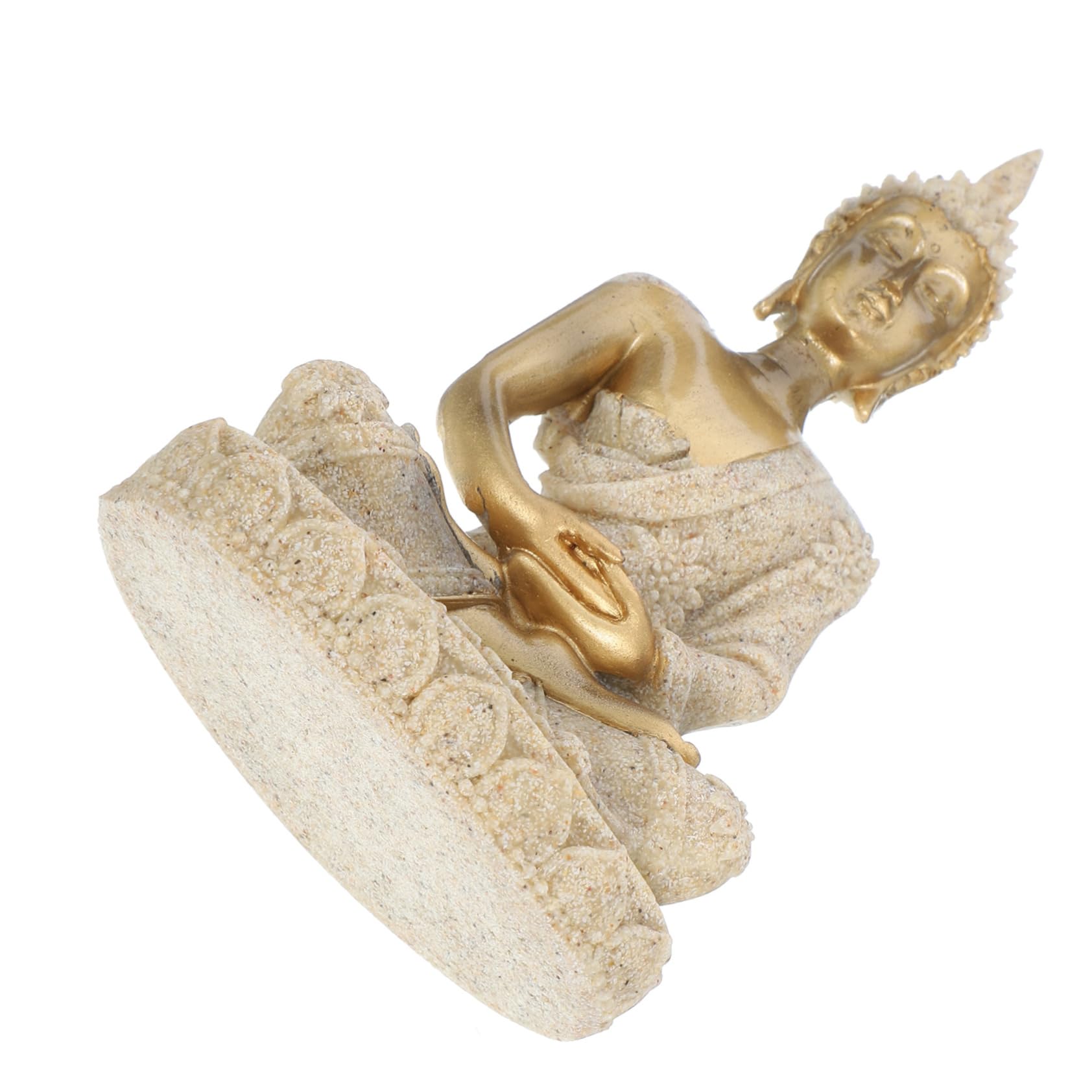 Cabilock Lot De 3 Sculptures De Bouddha en Résine pour Décoration De Table Et Offrande