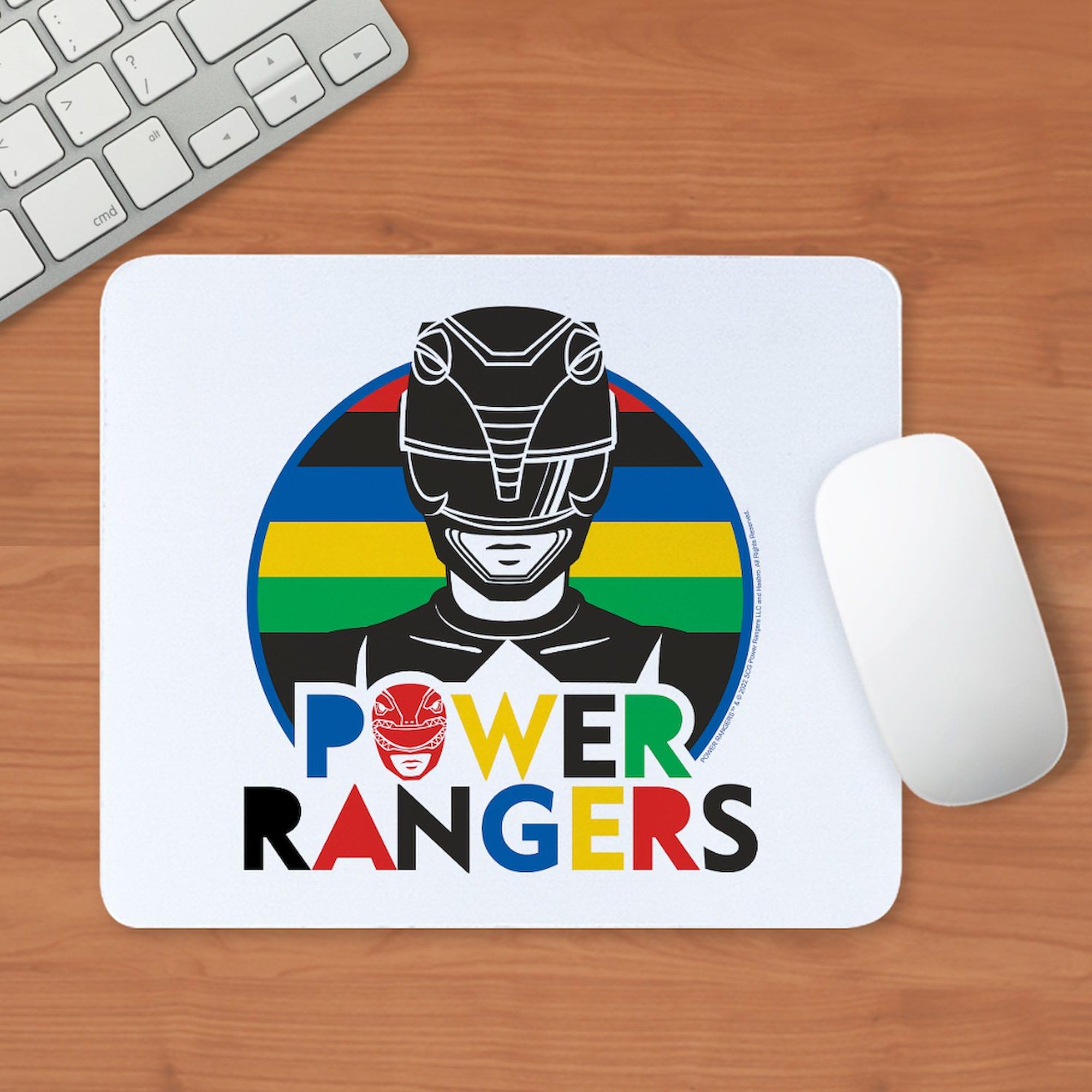 Power Rangers Go Go Gaming Mousepad - Non-Slip Rubber Base 9.25x7.75 Inches