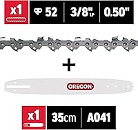 Vista 2 de Oregon 27856 Barra guía de 14 pulgadas y cadena AdvanceCut S52 para motosierra, se adapta a Echo, Craftsman, Homelite, Poulan y más