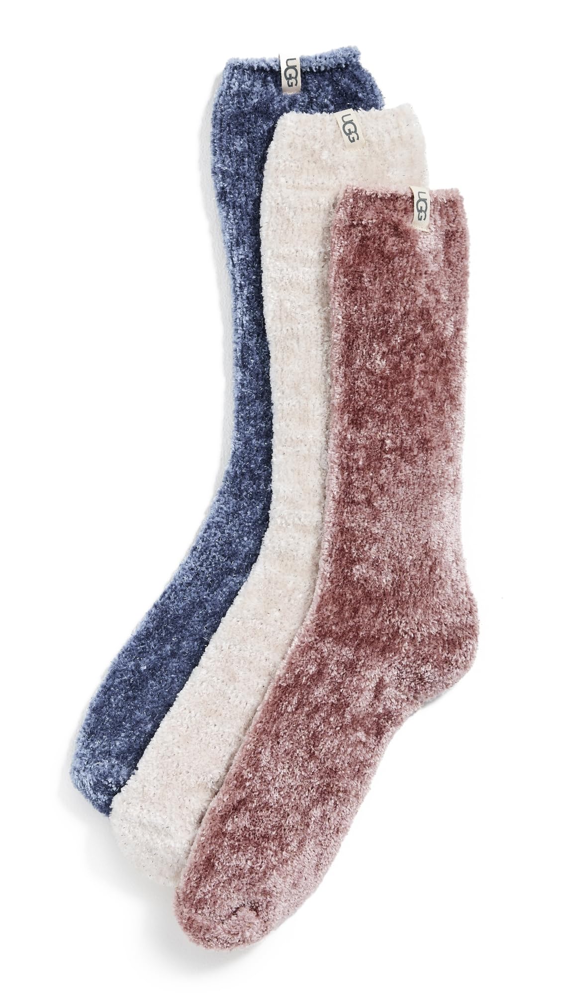 UGG Womens Leda Sparkle Sock 3 Pack