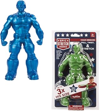 Toysmith Epic Stretch Hero - 8-1/2 " Tall, Stretchup to 24", Assorted Colors