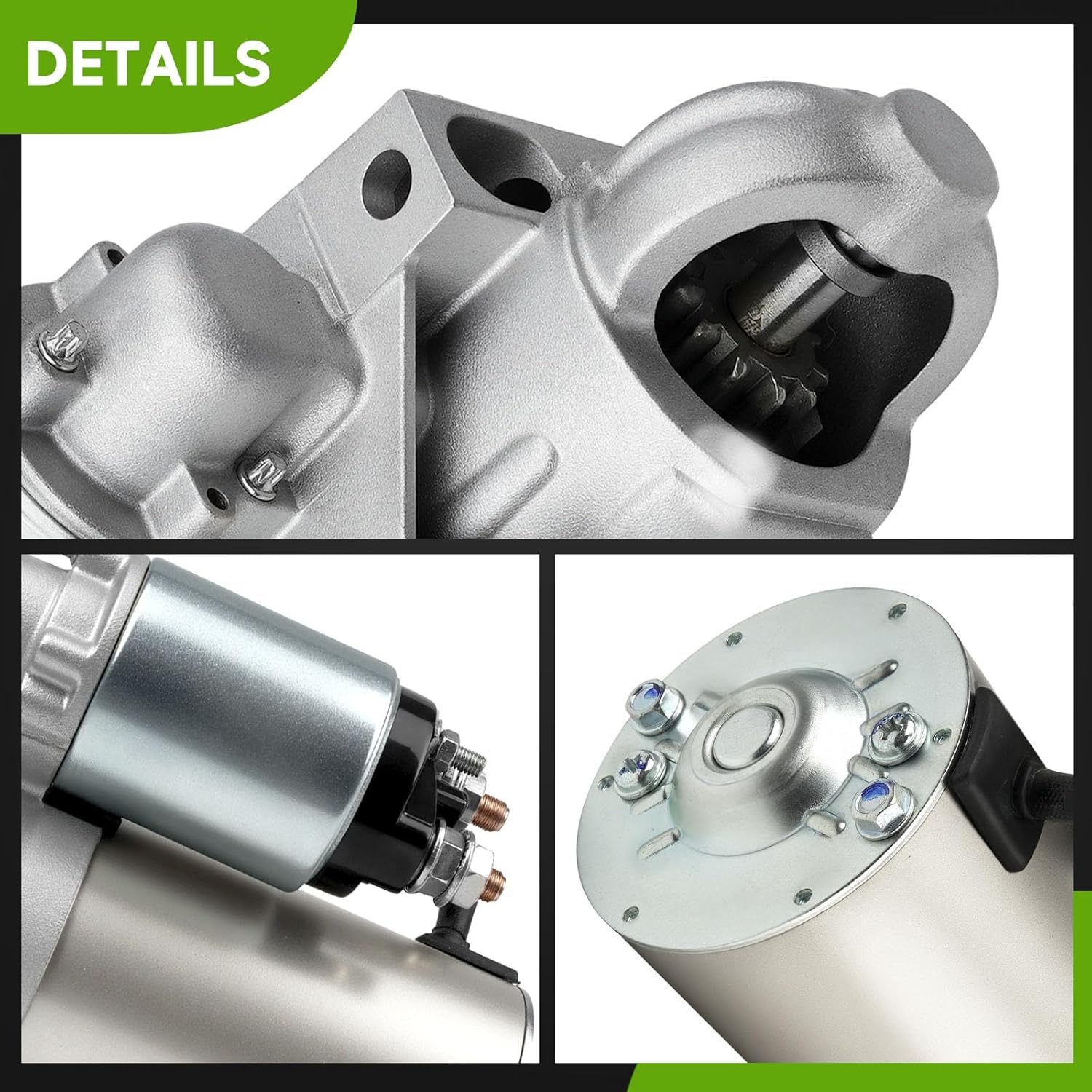 New Starter Compatible with Chevy GMC Truck Van Medium Duty 4.3 5.7L Silverado 2500 3500, Blazer Tahoe Suburban Astro Yukon Savana Express, 1999-2000 Cadillac Escalade, 10465578 6449N