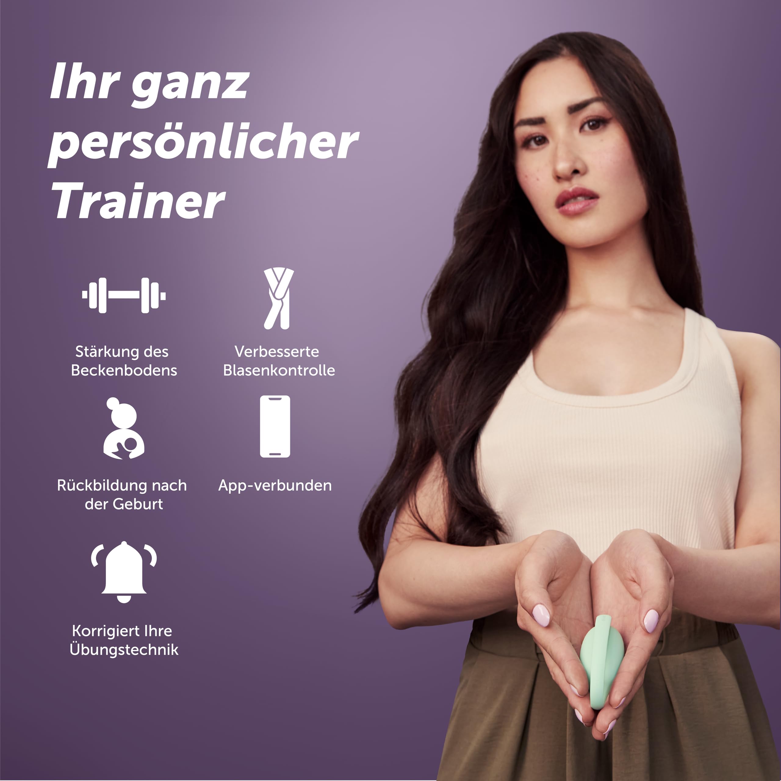 Elvie Trainer Beckenbodentrainer für Frauen, Beckenbodentrainer für Frauen, intelligenter Kegel-Übungsgerät – App-gesteuert mit Biofeedback