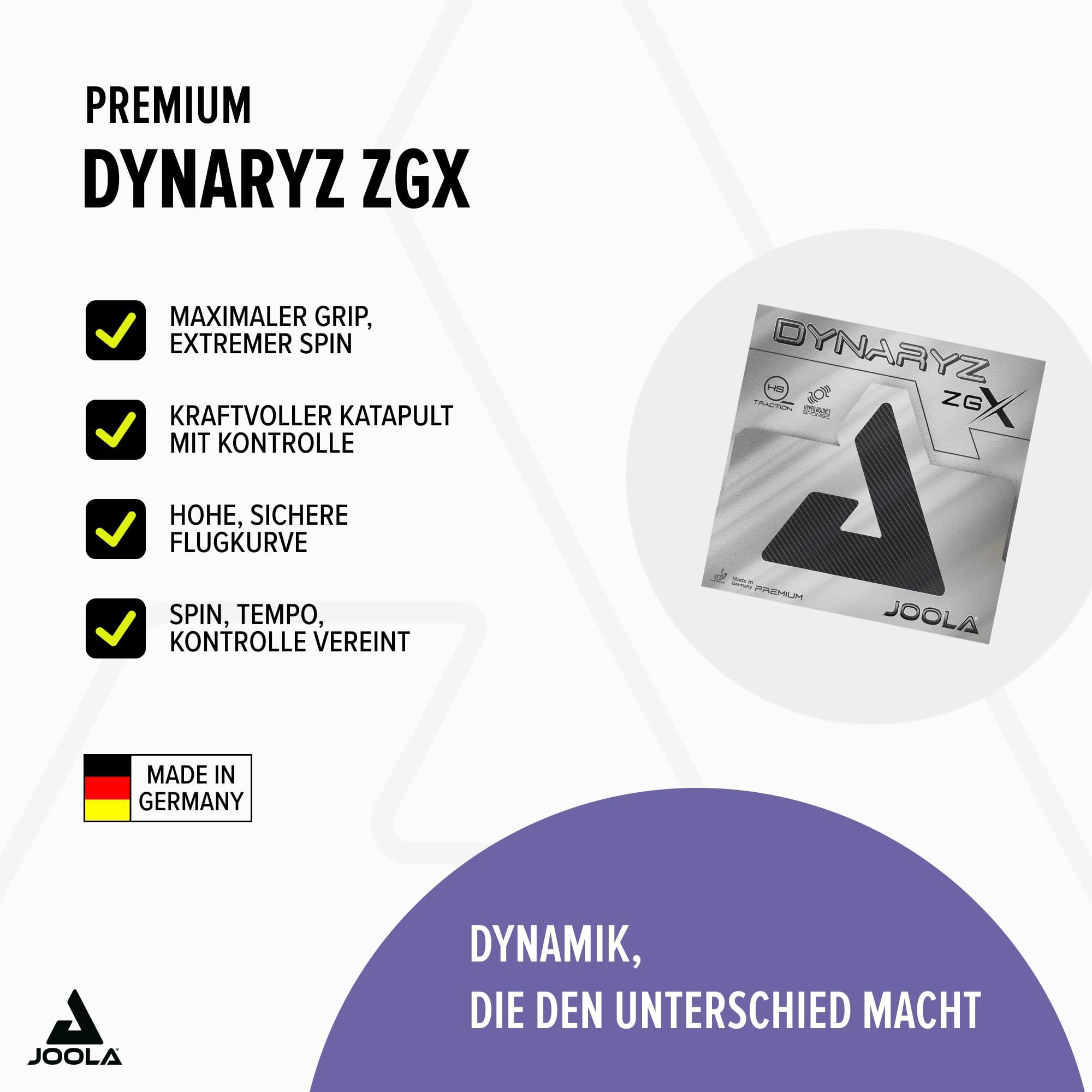 JOOLA Belag Dynaryz ZGX, schwarz, 2,3 mm