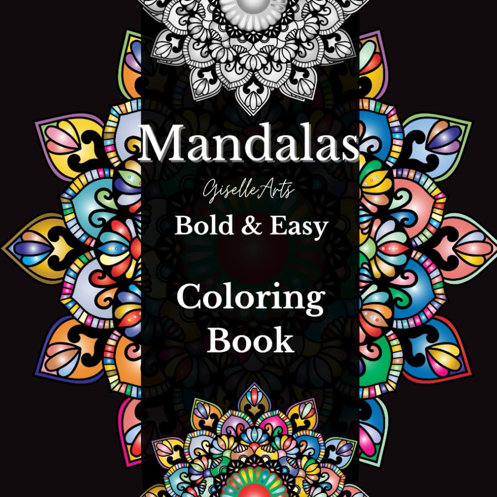 Mandalas coloring book: An easy and relieving amazing coloring pages for stress relief and relaxation drawings by mandalas for adult and kids