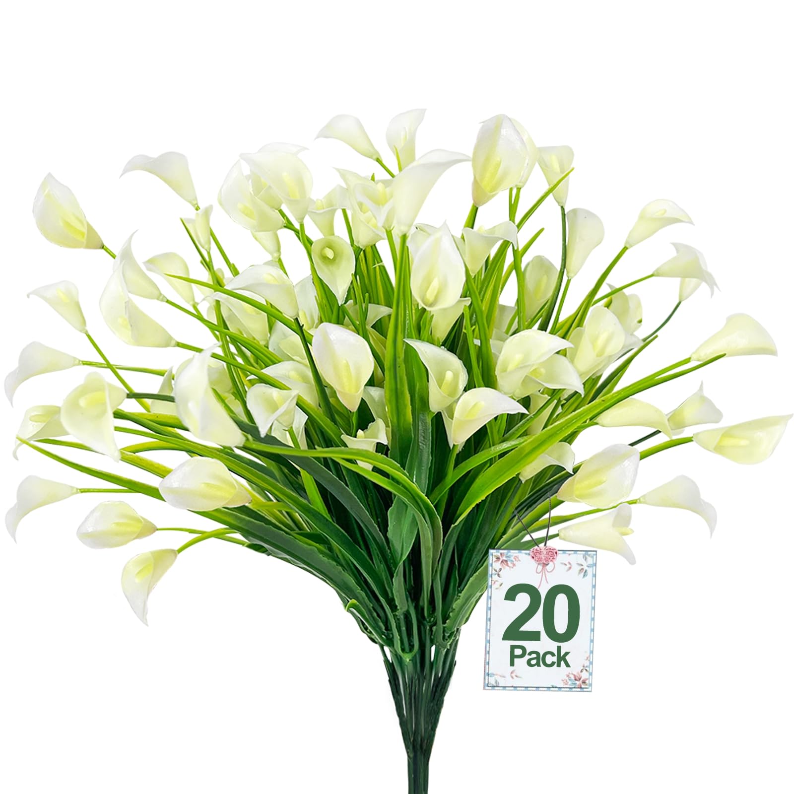 Fleurs artificielles de lys calla pour sublimer vos jardinières suspendues de balcon
