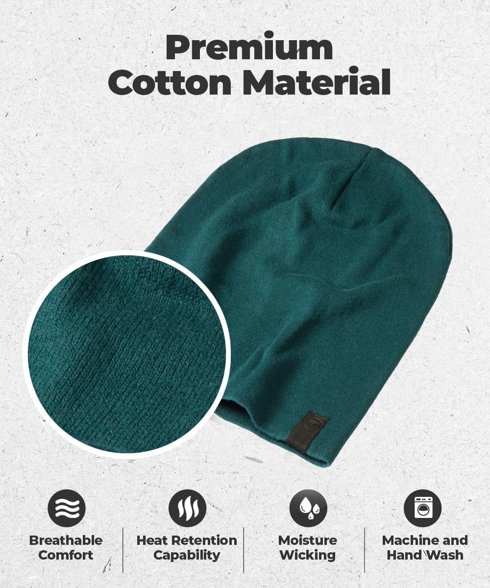 Warm Slouchy Beanie Hat - Deliciously Soft Daily Beanie in Fine Knit - Image 2