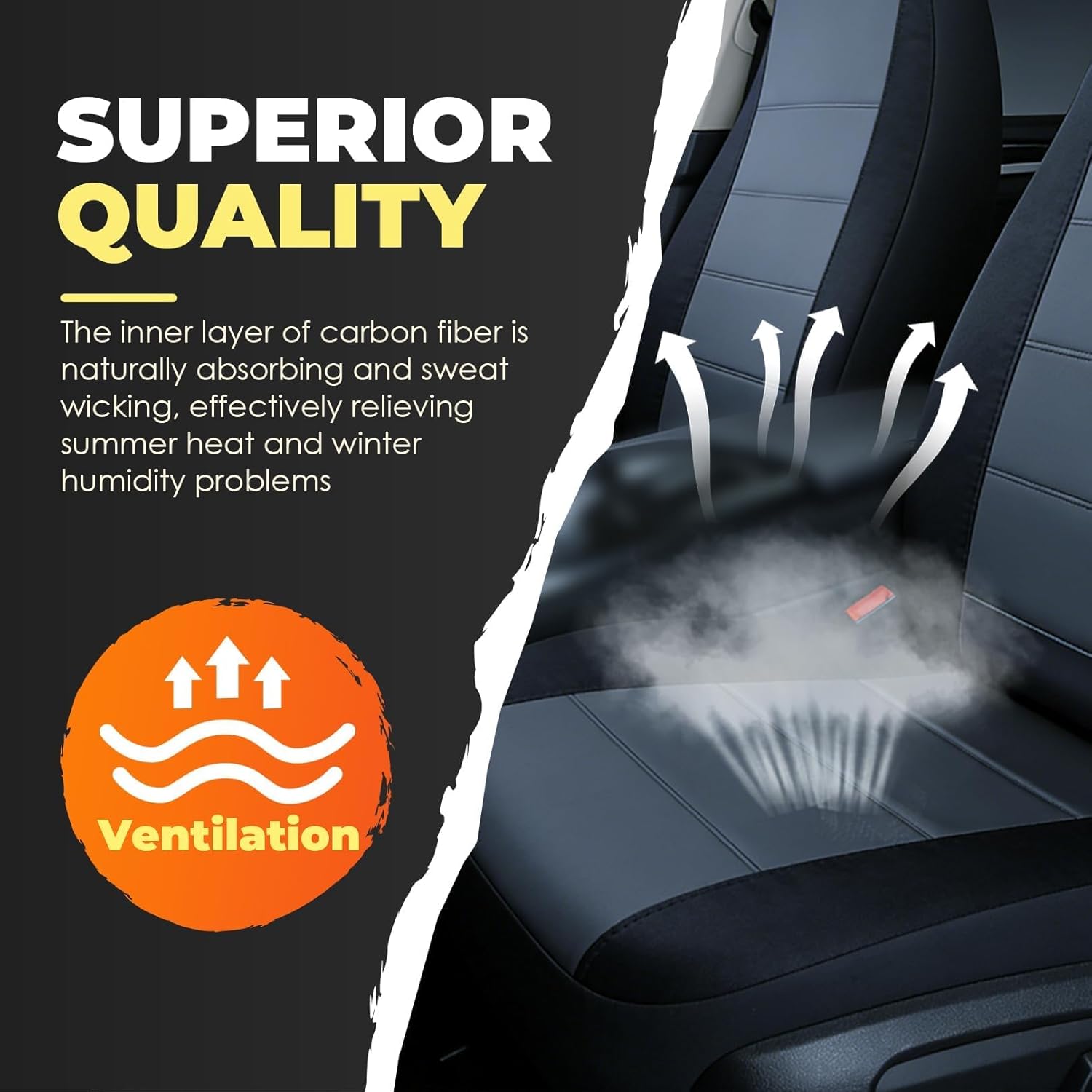 2PCS Seat Covers 60/40 High Back Bench Driver Passenger Side Compatible with Ranger 1998 1999 2000 2001 2002 2003 Without Console Cover
