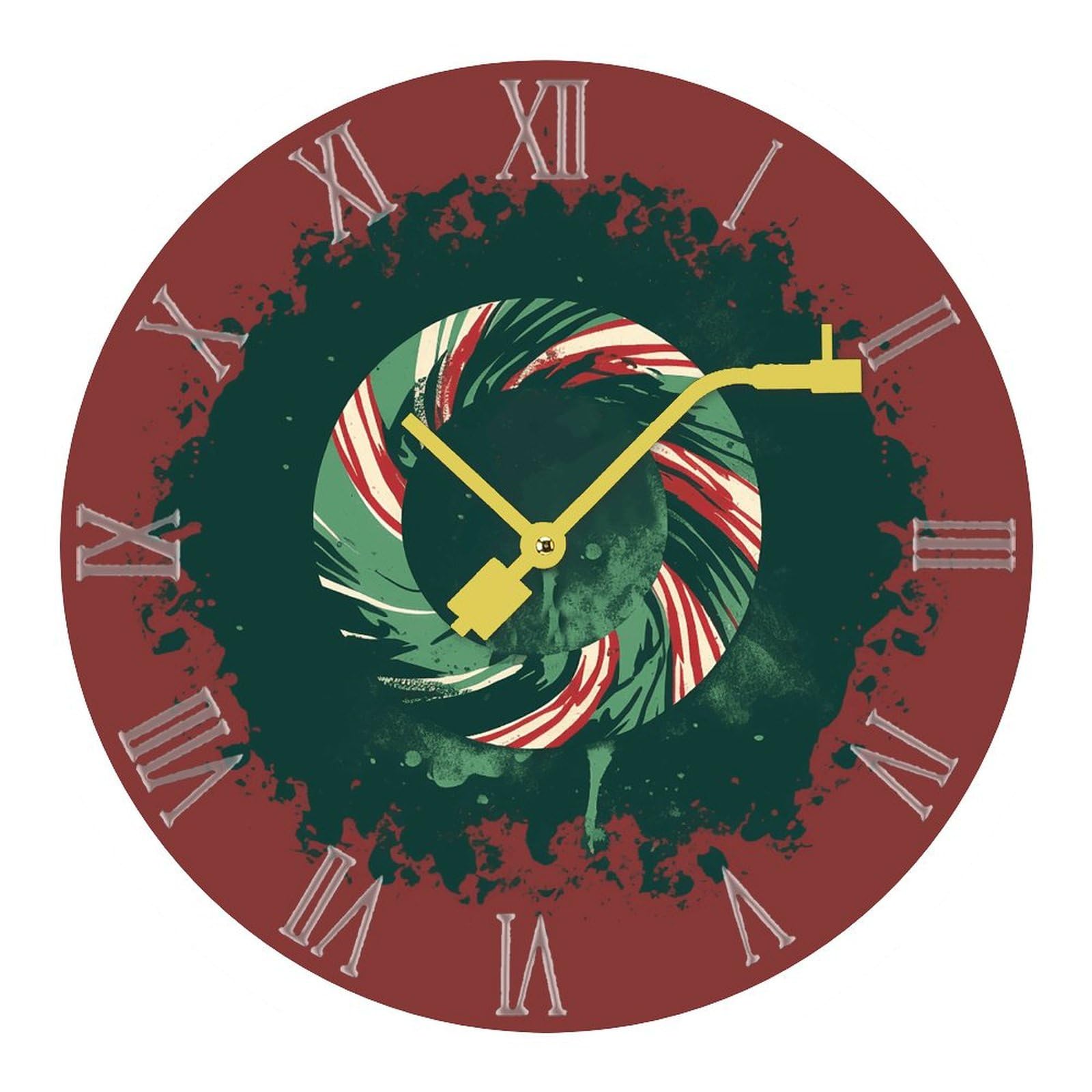 Horloge murale sans tic-tac silencieuse en cercle pour bureau et maison calme