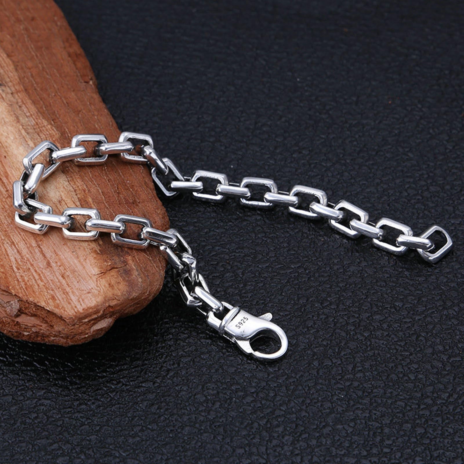 Bracelet Argent Homme 925 Bracelets Chaîne pour Homme