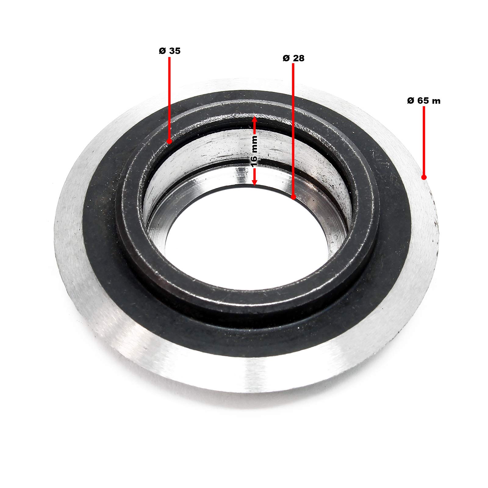5 Lame Ricambio Per Spellacavi Manuale - Acciaio Bianco, Diametro 4 Cm, Per Cavi Elettrici - Foto 3