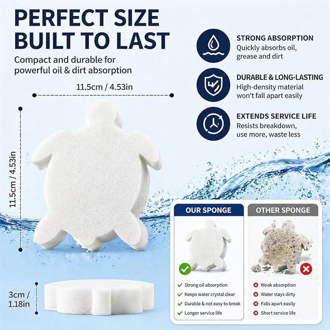 Esponja absorbente de aceite para piscina 20 unidades miniatura 7