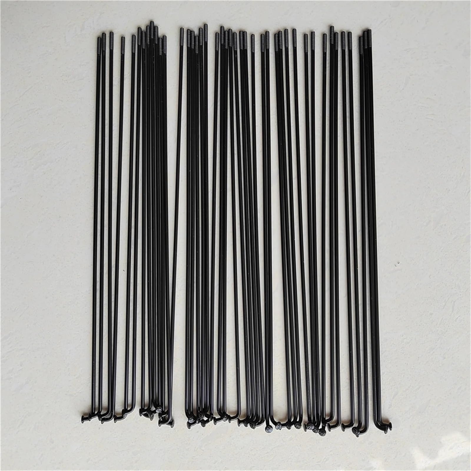 Fahrradspeichen 40PCS 201mm-260mm Fahrrad Speichen 14G Edelstahl Schwarz Rennrad Klapp Kupfer Nippel Berg(248mm)