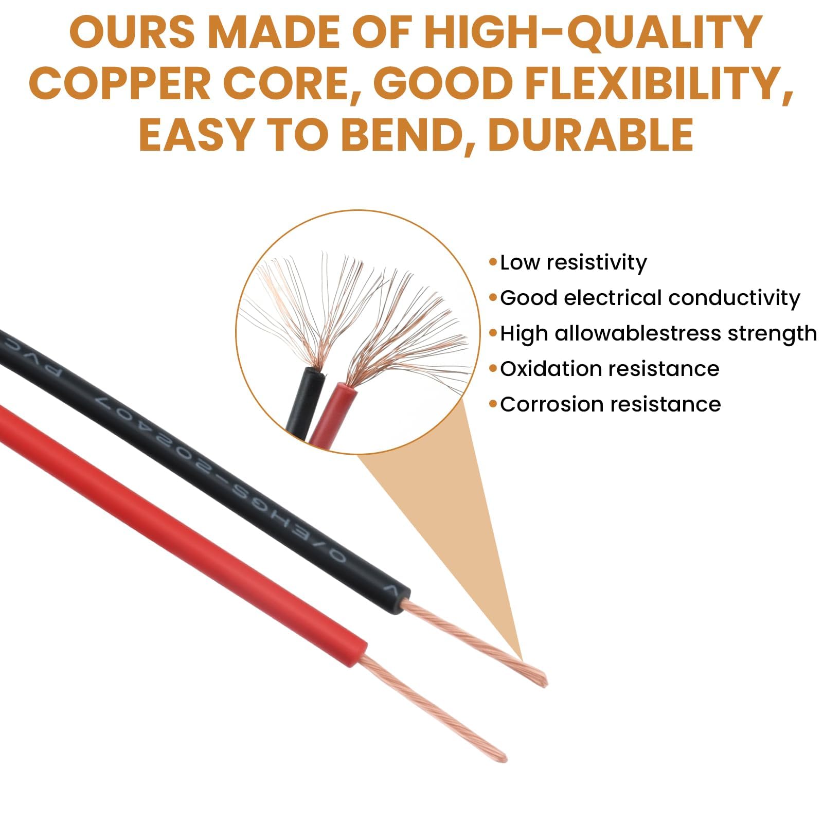 6 juegos de conectores impermeables de 2 pines, conector macho y hembra de 18 AWG con cable de 15 cm para camión, barco y otras aplicaciones de cable