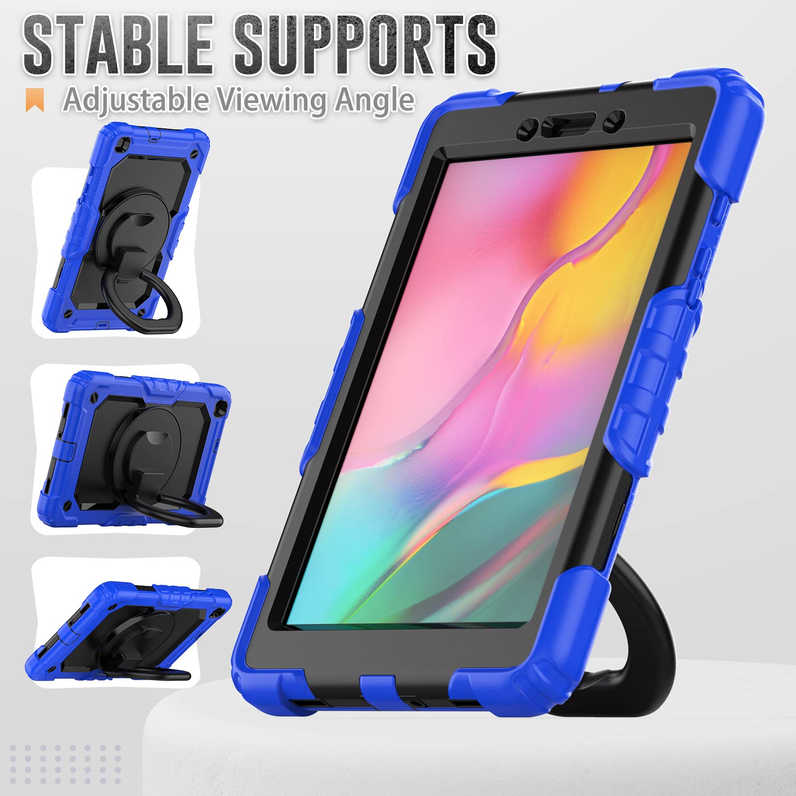 Custodia In Pelle Con Portafoglio E Rotazione 360° Per Galaxy Tab S8 Ultra (14.6")