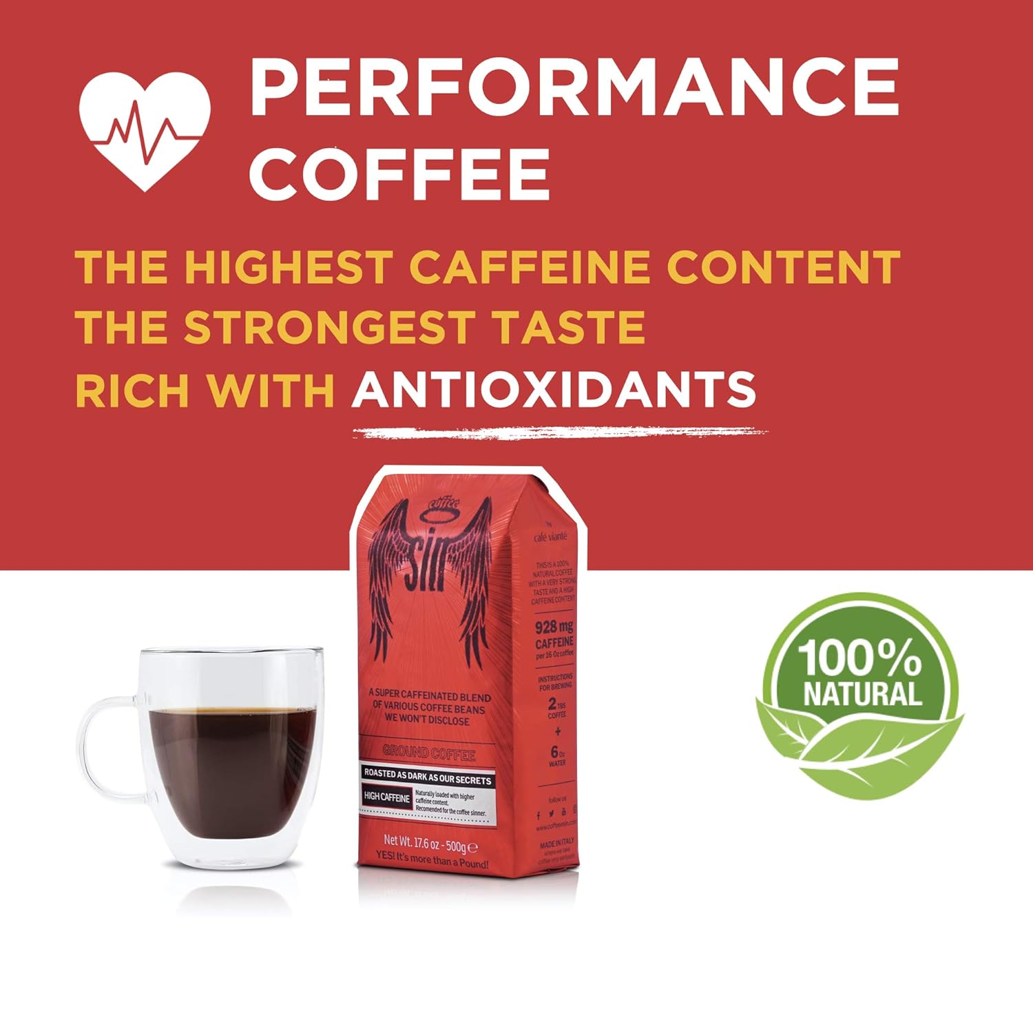 Buy Coffee Sin Performance Coffee The World S Strongest Coffee With The Highest Caffeine Content Ground 1 1 Lbs Online In Vietnam B07pxhqdym Buy Coffee Sin Performance Coffee The World S Strongest Coffee With The Highest Caffeine Content Ground 1 1 Lbs Online In Vietnam B07pxhqdym