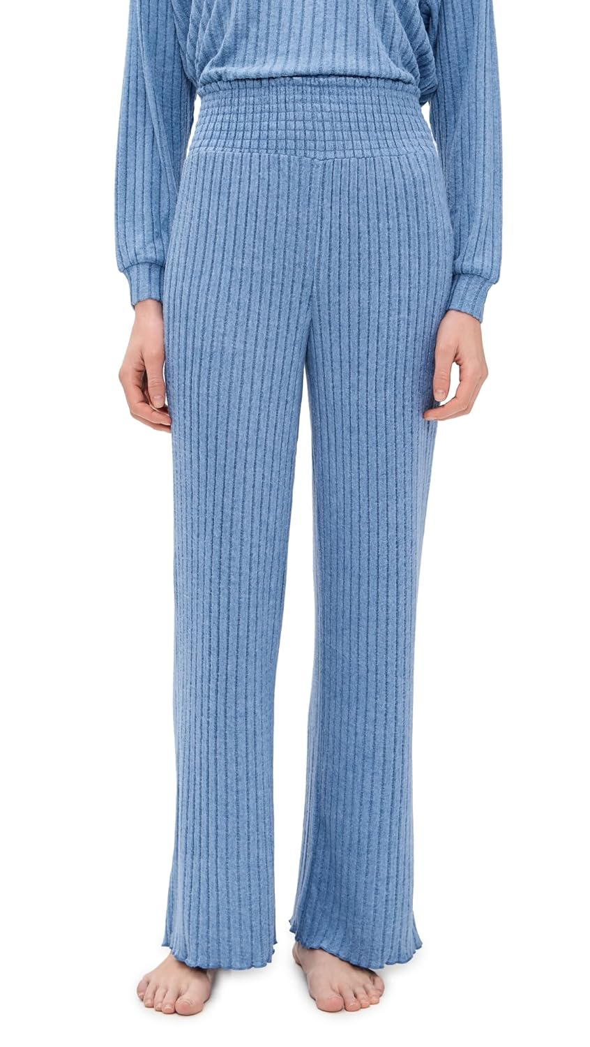 Z Supply Womens Dawn Smocked Rib Pants