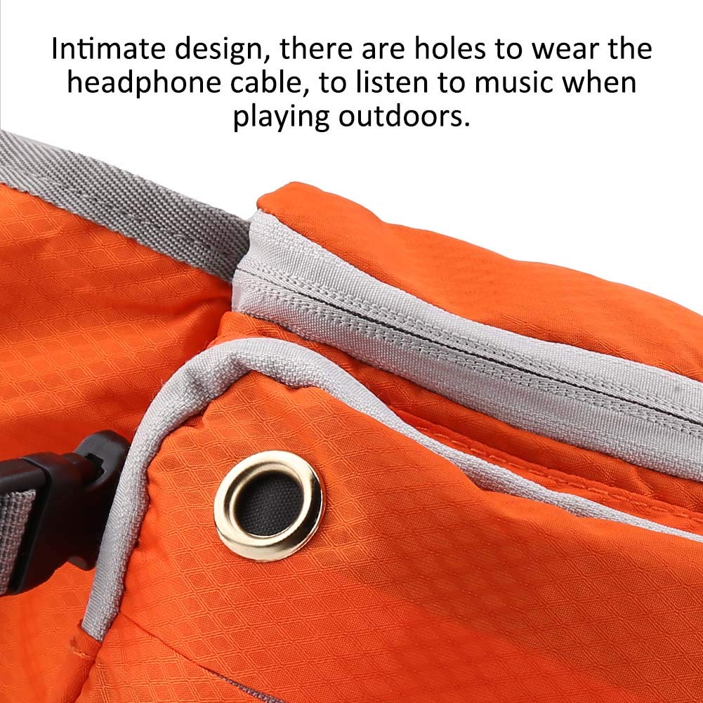 Cyrank Dog Treat Pouch Bag for Walking Training Dog Walking Fanny Pack Training Treat Pouch Belt Bag Easily for Walking with Dogs(orange) - Image 3
