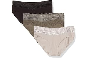 Blissful Benefits No Muffin 3 Pack Hipster Panties for Women by gillian omalley