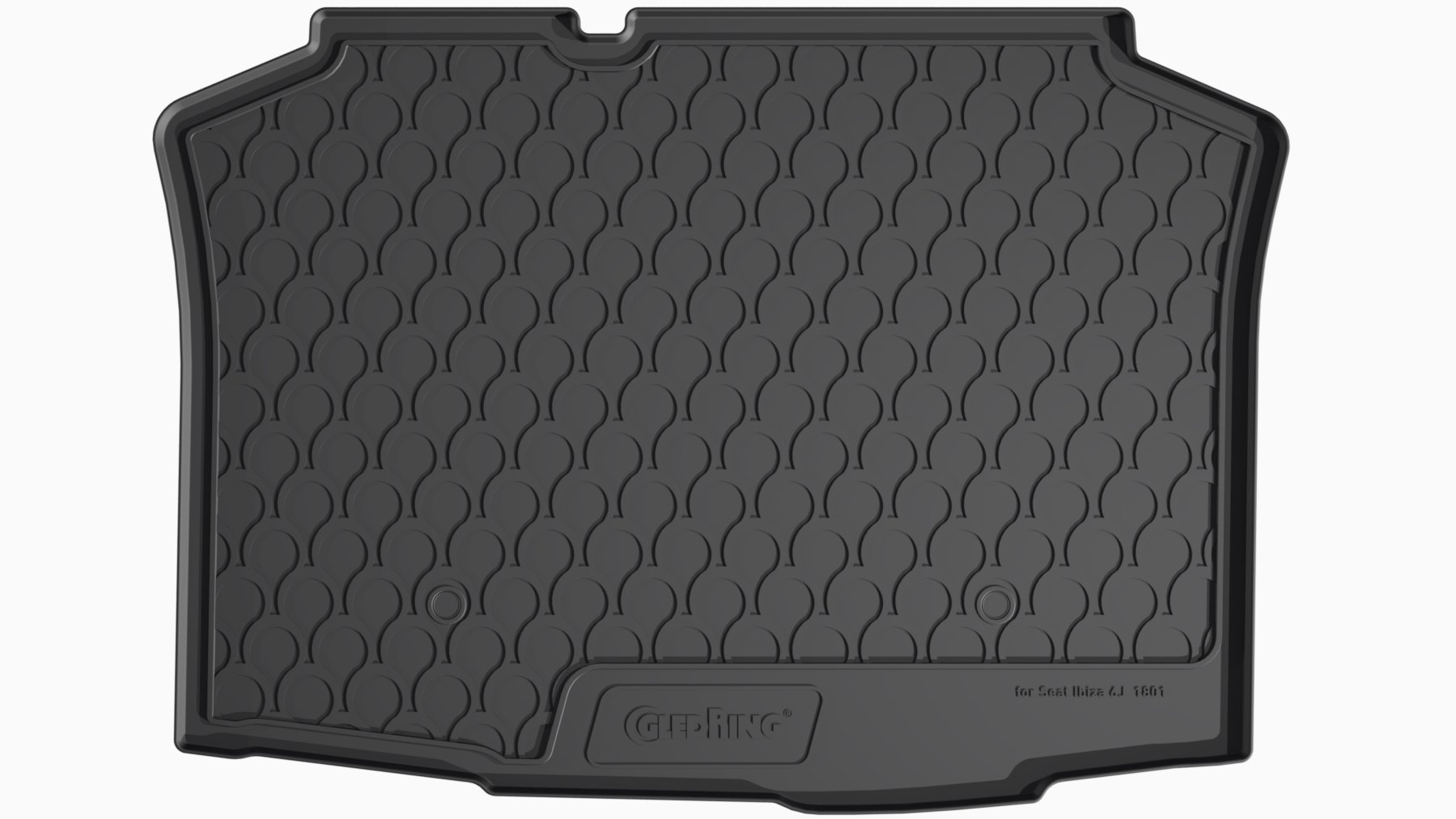 Gledring Alfombra de Rubbasol (Goma) Maletero Compatible con Seat Ibiza 6J 5-Puertas 2008-2017