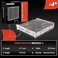 Vista 2 de A-Premium Filtro de aire de cabina de 3 piezas con carbón activado compatible con Ford y Lincoln - F-150 (15-22), F-250 F-350 F-450 Super Duty