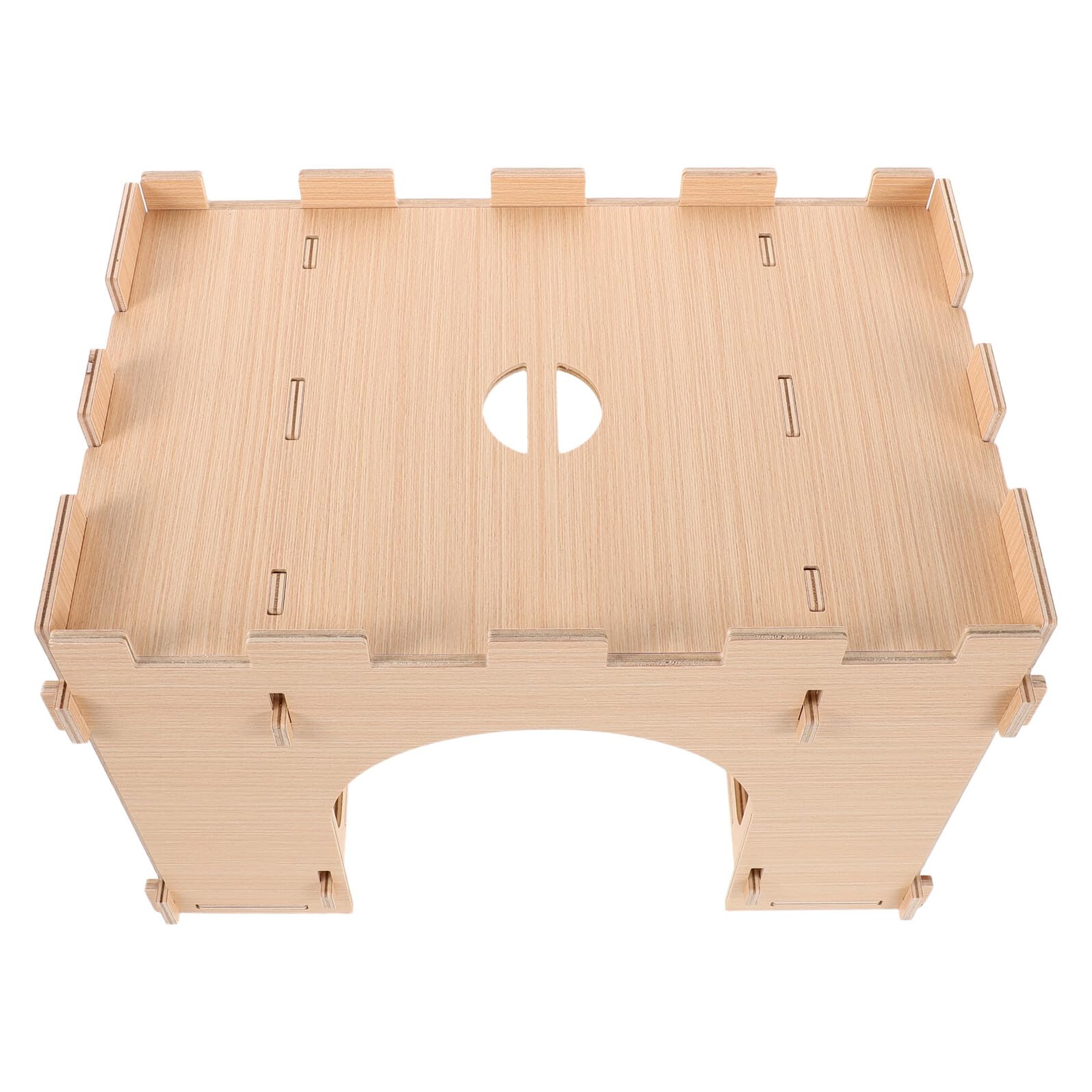 ifundom Heuraufe Für Kaninchen Aus Holz Mit Integriertem Futterstation Und Nistkasten Geeignet Für Meerschweinchen Chinchillas Und Kleintiere Für Sauberes Füttern Und Spielen