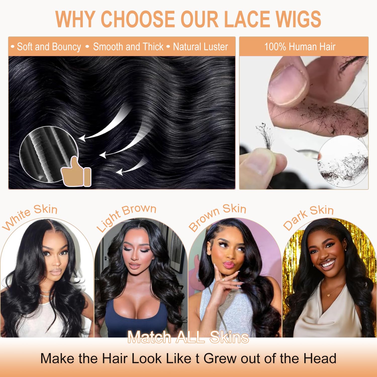 200% Density 13x6 Body Wave Wig, 100% Human Hair, [2-Year Life], 30 Inch Skinlike HD Lace Front Wigs Human Hair Pre Plucked for Women with Baby Hair, Free Part
