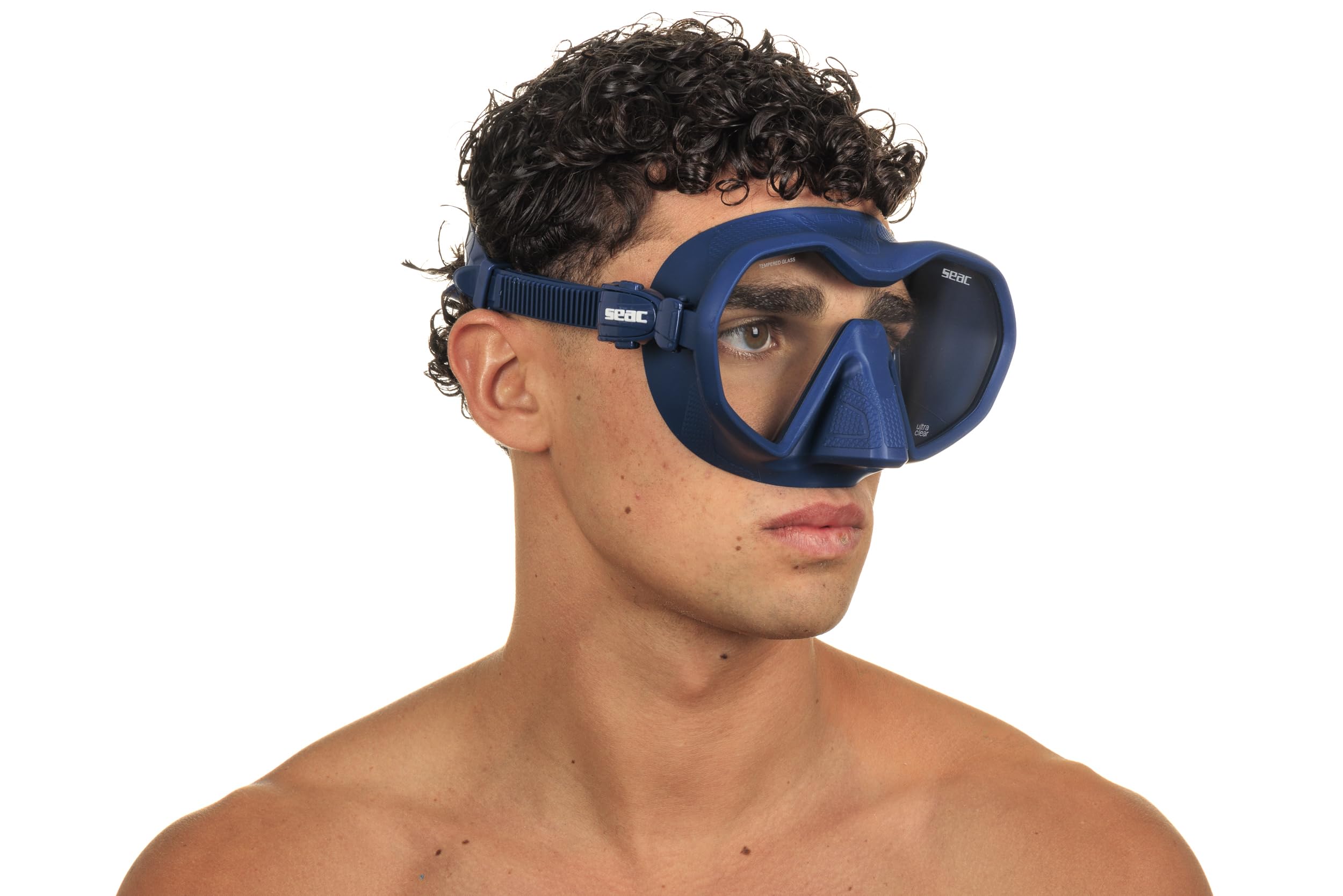 Seac Icona, rahmenlose Einglas-Tauchmaske, 100% Made in Italy