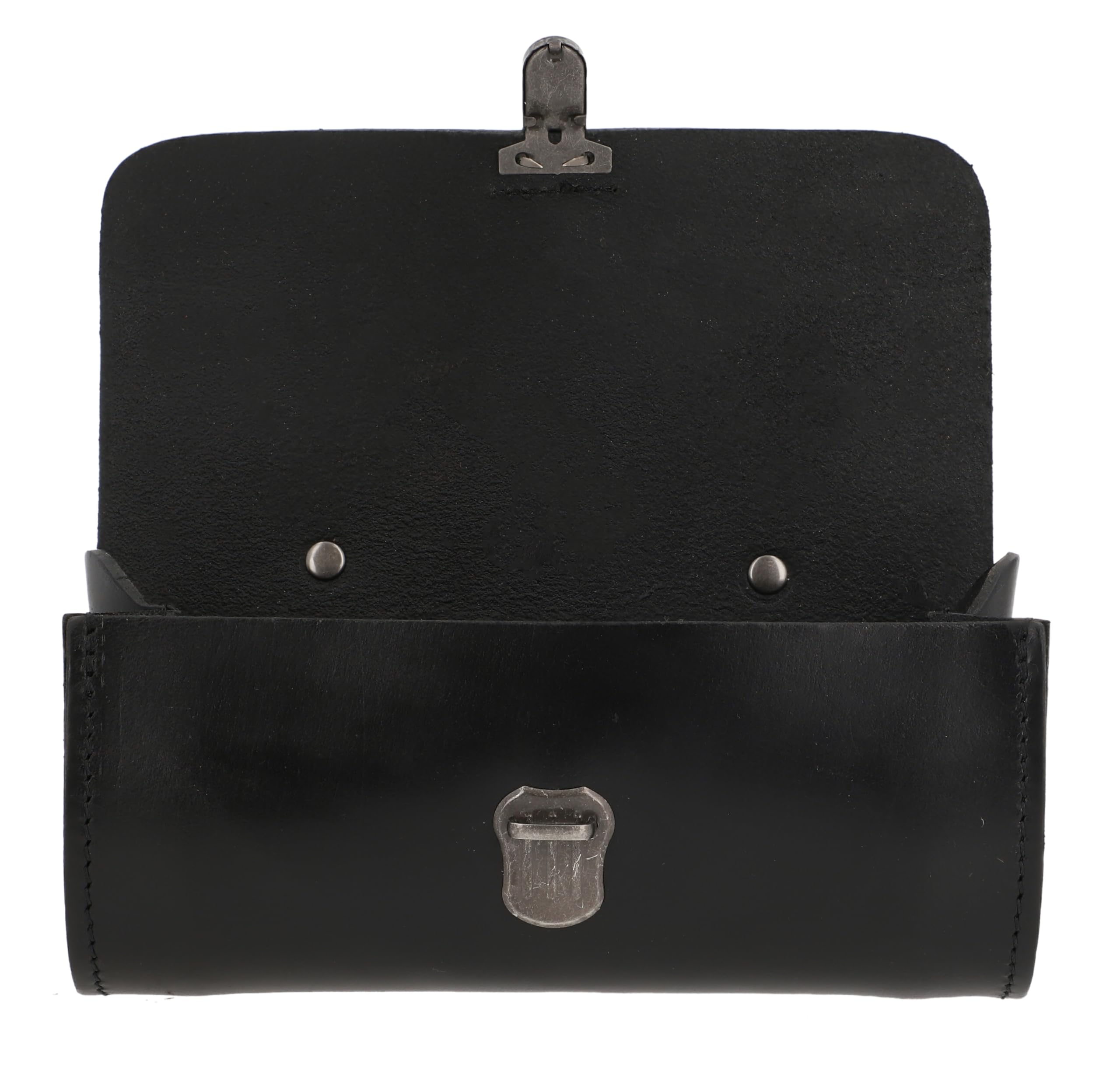Gusti borsa bici in pelle - Raymond P. Bisaccia Vintage per sella Brooks antifurto Nera