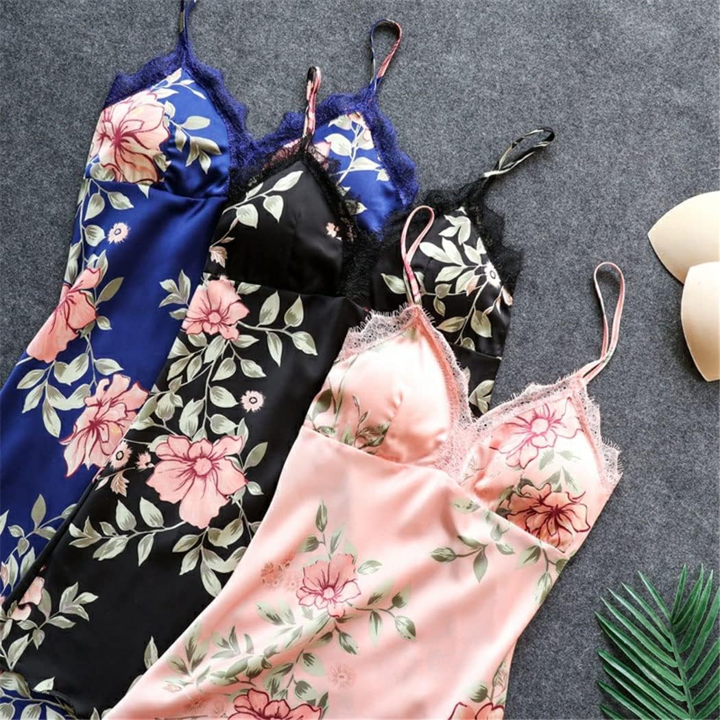Haitpant Womens Pink Pajamas Sets Strap Top Pants Sleepwear Suit Spring Autumn Home Wear Nightwear Kimono Robe Bath Gown