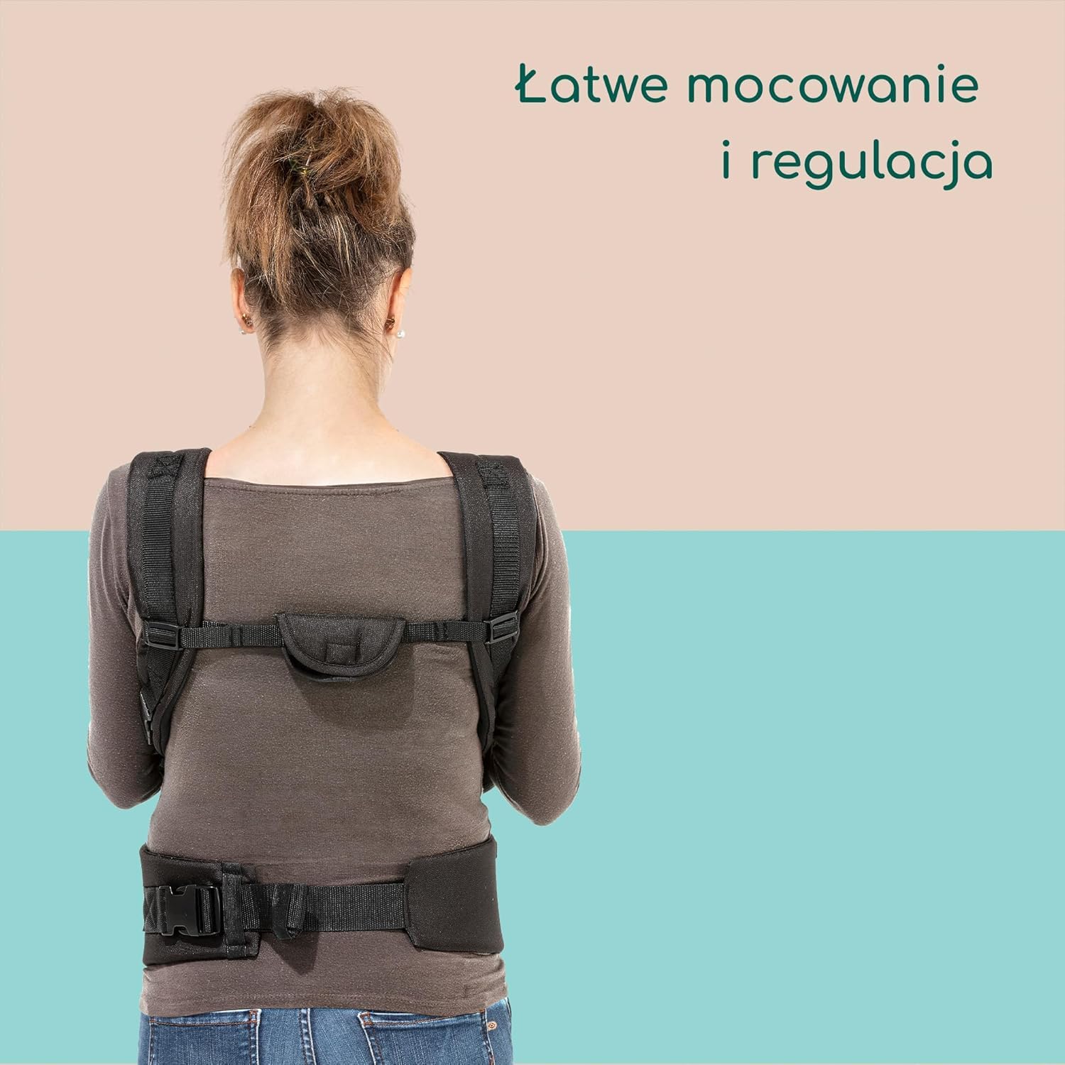 Bebeconfort Nosidełko Go4 Baby Carrier, od Urodzenia do 3 lat, 0–15 kg, Black Chic