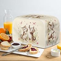 Vista 207 de Marbling Butterfly Print 2 Slice Toaster Dust Cover, Kitchen Small Appliance, Anti Dust and Fingerprint Bread Machine Cover