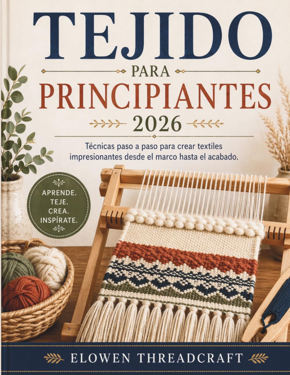 TEJIDO PARA PRINCIPIANTES 2026: Técnicas paso a paso para crear textiles impresionantes desde el marco hasta el acabado.