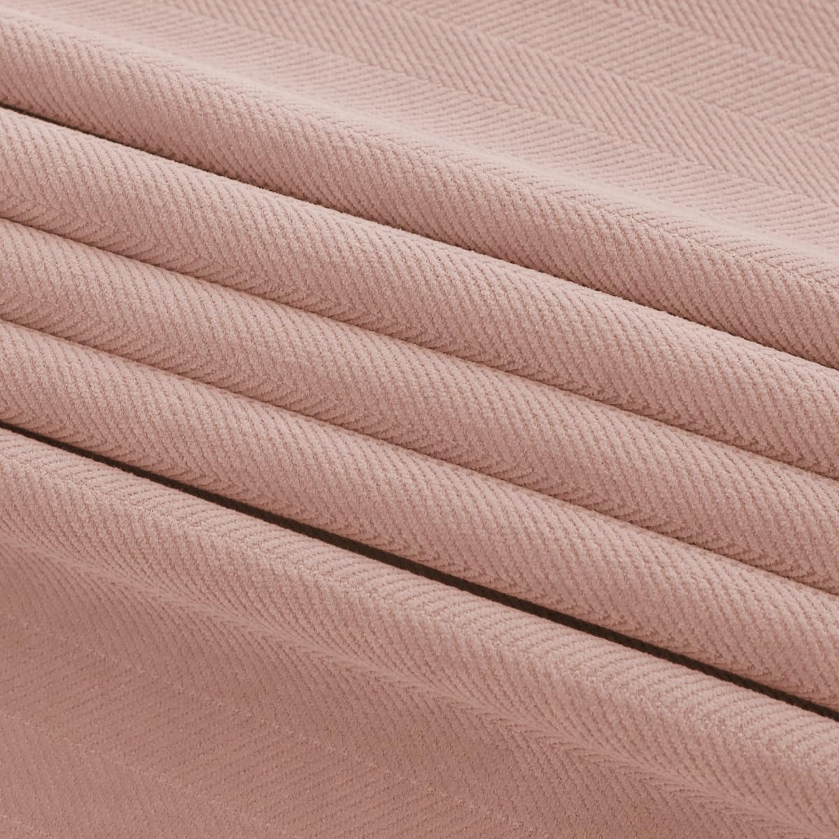 AMBERIS Chemin de lit en Chenille Rose Corail, Style Moderne pour la décoration de la Maison et de l'hôtel (Housses de Coussin vendues séparément)
