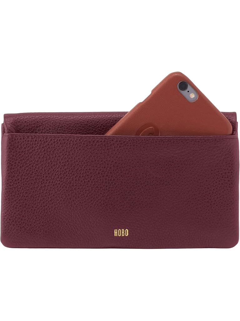 Mahogany HOBO Lumen Continental Wallet