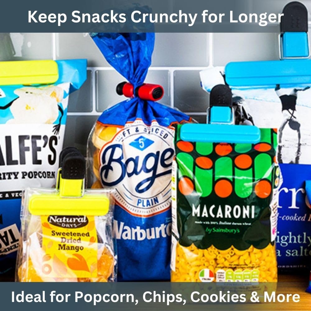 Lot De 16 Pinces à Sachets Alimentaires En Plastique Pour Le Rangement Des Collations~p125477534