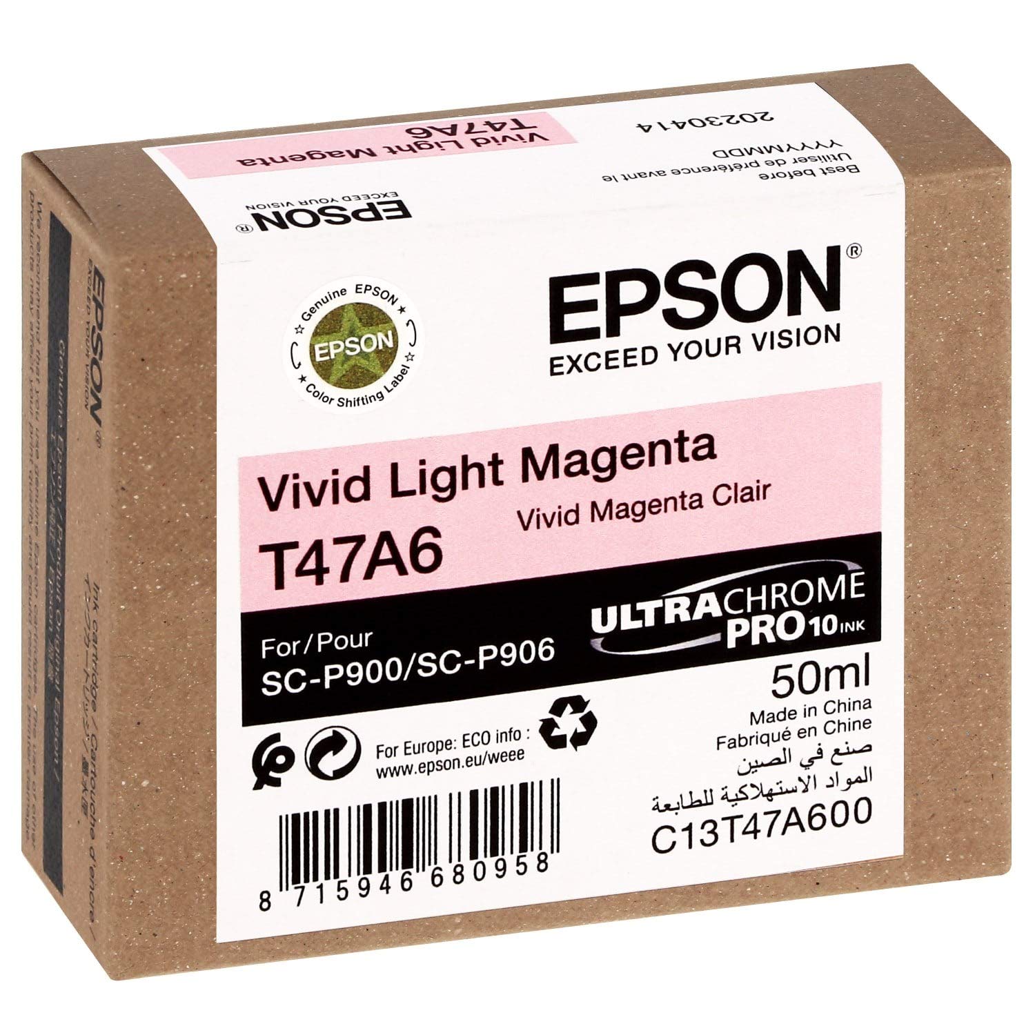 Epson ink cartr. viv light mag. T 47A6 50 ml Ultrachrome Pro 10