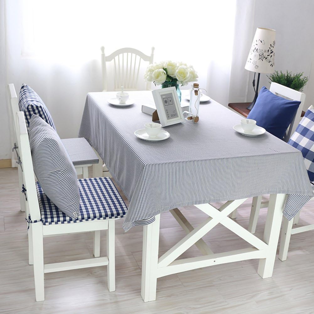 TRE tablecloth /Pastoral cotton and linen Plaid table cloth /meeting desk/office table table cloth/ table cloth-D 60x60cm(24x24inch)