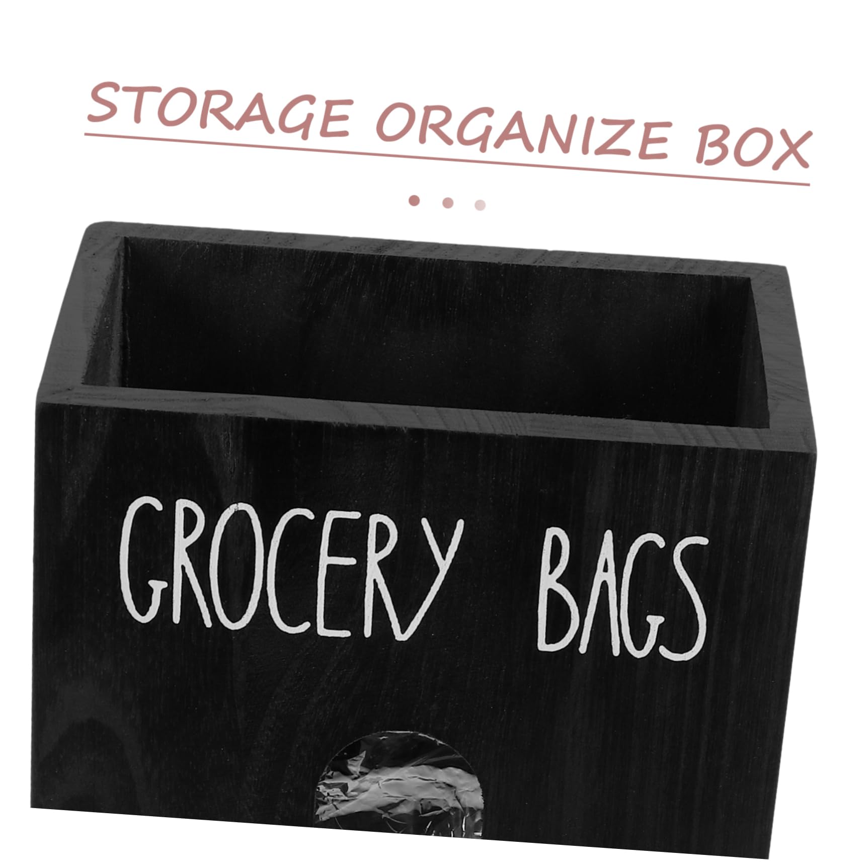 GLEAVI Organizador de Bolsas de Basura de Madera de Almacenamiento de Bolsas de Caja de Almacenamiento y Encimeras Hogar y Oficina